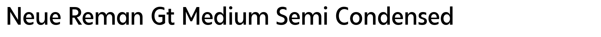 Neue Reman Gt Medium Semi Condensed image